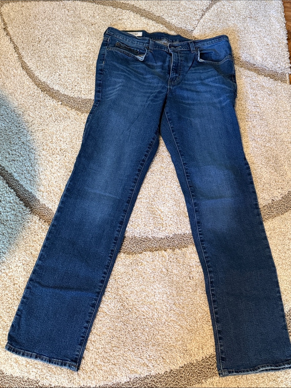 Dark Blue men’s Straight Leg Jeans
